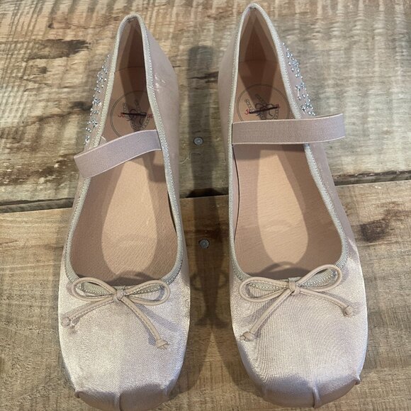 Jeffrey Campbell x FP x Understated Leather Stars Align Ballet Flats  Size 8.5 - Picture 3 of 9